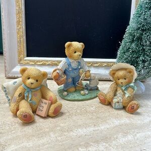Cherished Teddies Bear Bundle 3 Items Teddy bears Vintage Collectible